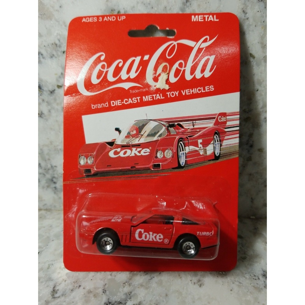 Vintage Coca-Cola Hartoy 1988‎ Die-Cast Metal Toy Vehicle Corvette Turbo Red NIP - Picture 2 of 10
